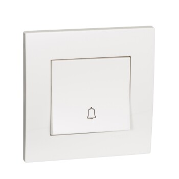 10A 250V Bell Press Switch with Bell Icon - Schneider Electric