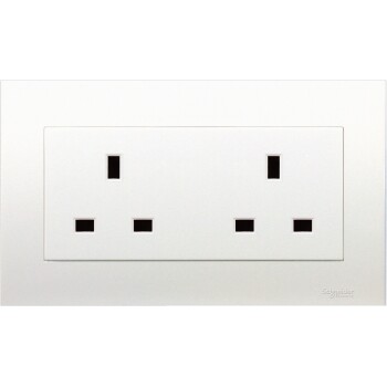 13A 250V Twin Gang Socket - Schneider Electric