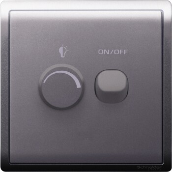 450W 240V 1 Gang Dimmer with Switch, Lavendar Silver - Schneider Electric