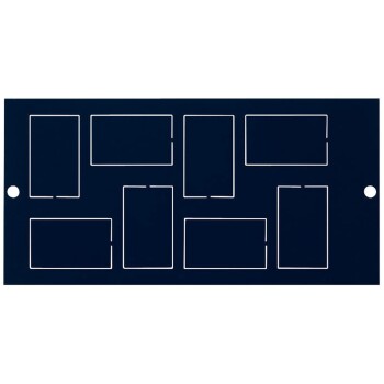 87 mm mounting plate for 8 x LJ6C/RJ45 accessories - Schneider Electric