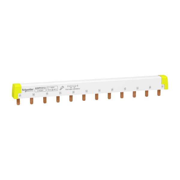 Acti9 - comb busbar - 3L - 18 mm pitch - 12 modules - 100A - 1