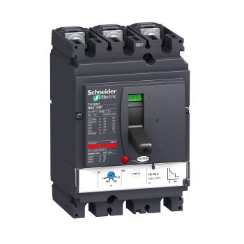 Circuit breaker ComPact NSX160F, 36kA at 415VAC, TMD trip unit 63A, 3 poles 3d - Schneider Electric