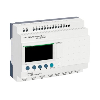 Compact smart relay, Zelio Logic, 20 I/O, 100...240 V AC, clock, display - Schneider Electric