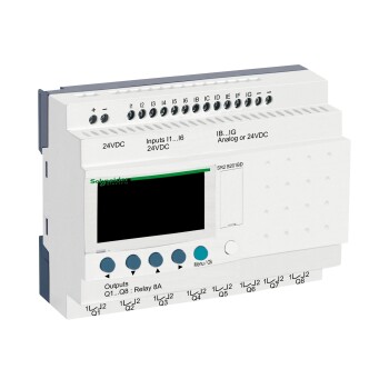 Compact smart relay, Zelio Logic, 20 I/O, 24 V DC, clock, display - Schneider Electric