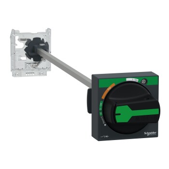 Extended rotary handle kit, TeSys Deca, IP54, black handle, with trip indication, for GV2L-GV2P - Schneider Electric