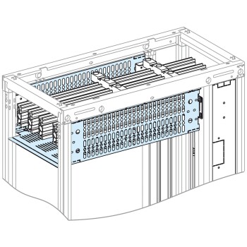 Form 2 cover for horizontal busbars LGYE 2500A or BS 3200A, W650 mm, D400 mm - Schneider Electric