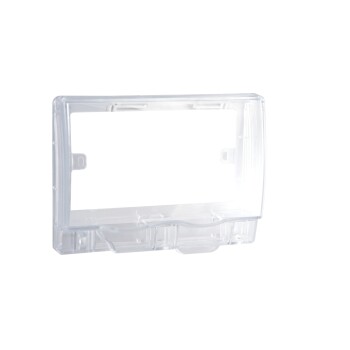 Full-Time Weatherproof Twin Gang Socket Cover (Transparent) IP55 - Schneider Electric