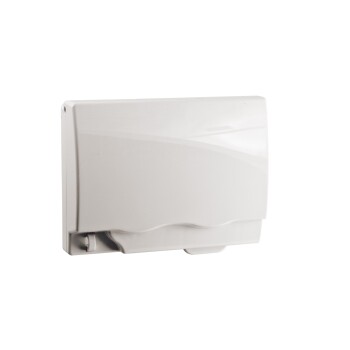 Full-Time Weatherproof Twin Gang Socket Cover (White) IP55 - Schneider Electric