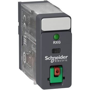 Harmony, Interface plug-in relay, 10 A, 1 CO, with LED, with lockable test button, 48 V AC - Schneider Electric