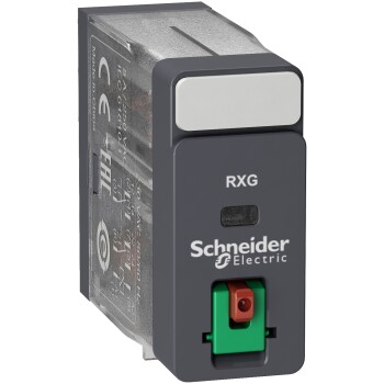 Harmony, Interface plug-in relay, 5 A, 2 CO, with lockable test button, 48 V AC - Schneider Electric