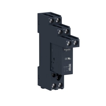 Harmony, Interface plug-in relay with socket, 8 A, 2 CO, 24 V AC - Schneider Electric