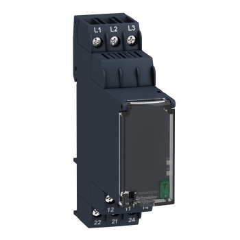 Harmony, Modular 3-phase supply control relay, 8 A, 2 CO, 183…528 V AC - Schneider Electric