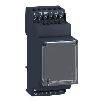 Harmony, Modular motor voltage and temperature control relay, 5 A , 2 NO, 24..240 V AC/DC - Schneider Electric