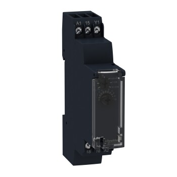 Harmony, Modular timing relay, 0.7 A, 1 CO, 0,1 s..100 h, on delay, solid state output, 24..240 V AC/DC - Schneider Electric