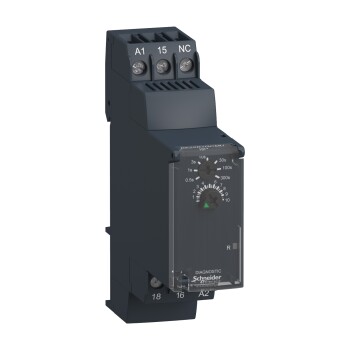 Harmony, Modular timing relay, 8 A, 1 CO, 0.05 s…300 s, star delta , 24 V DC / 24...240 V AC/DC - Schneider Electric