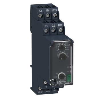 Harmony, Modular timing relay, 8 A, 2 CO, 0.05 s…300 h, power on delay , 24...240 V AC/DC - Schneider Electric