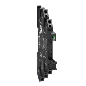 Harmony, Socket equipped with LED and protection circuit, for RSL1 relays, spring terminals, 48…60 V AC/DC - Schneider Electric