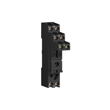 Harmony, Socket, for RSB1A/RSB2A relays, 10 A, screw connectors, separate contact - Schneider Electric