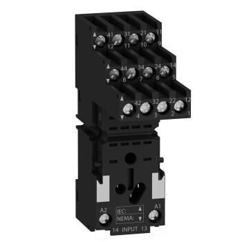 Harmony, Socket, for RXM2/RXM4 relays, screw connectors, separate contact - Schneider Electric