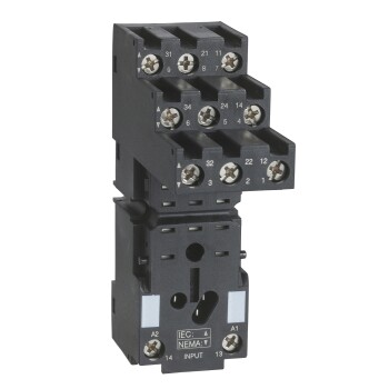 Harmony, Socket, for RXM3 relays, screw connectors, separate contact - Schneider Electric