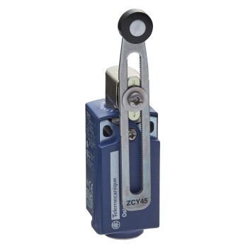 Limit switch, Limit switches XC Standard, XCKP, thermoplastic plastic roller lever var.length, 1NC+1 NO, snap, M16 - Schneider Electric