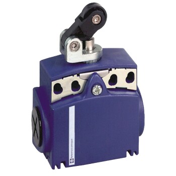 Limit switch, Limit switches XC Standard, XCKT, thermoplastic plastic roller lever plung. Hor, 1NC+1 NO, snap, M16 - Schneider Electric