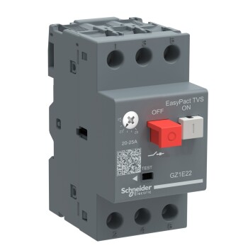motor circuit breaker GZ1 - 3 poles 3d - 1.6..2.5A - thermomagnetic trip unit - Schneider Electric