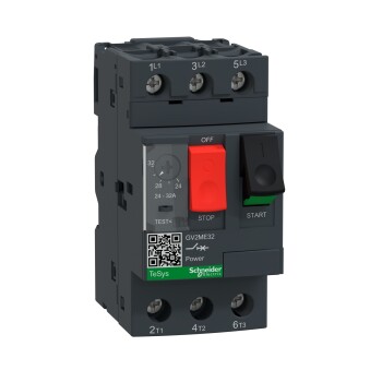Motor circuit breaker, TeSys Deca, 3P, 24-32 A, thermal magnetic, screw clamp terminals - Schneider Electric