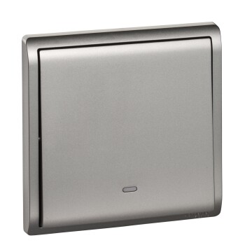 Pieno - 16A 250V - 1 gang 1 way switch with fluorescent locator (AS) - Schneider Electric