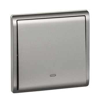 Pieno - 16A 250V - 1 gang 2 way switch with fluorescent locator (AS) - Schneider Electric