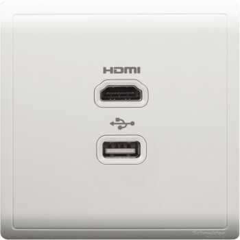 Pieno - HDMI and USB socket - Schneider Electric