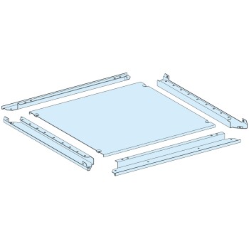 Plain gland plate, PrismaSeT P, IP55, for enclosure W 400mm D 400mm - Schneider Electric