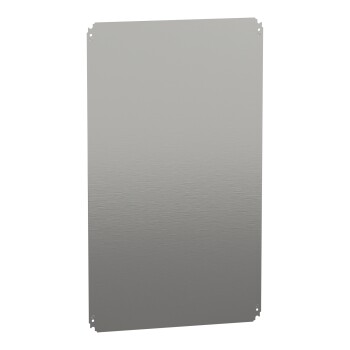 Plain mounting plate H1000xW600mm made of galvanised sheet steel - Schneider Electric