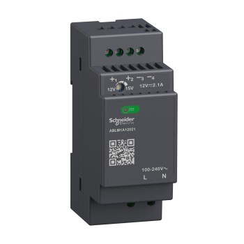Regulated Power Supply, 100-240V AC, 12V 2.1 A, single phase, Modular - Schneider Electric