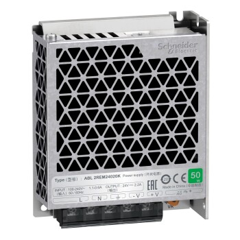 single phase power supply, 100...240V input, 24V DC output, 53W, 2,2A - Schneider Electric