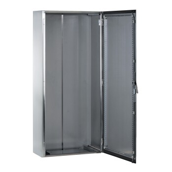 SMX 304L stainless monobloc enclosure, H1400xW1000xD300mm, Scotch Brite® finish. - Schneider Electric