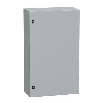 Spacial CRN plain door w/o mount.plate. H1000xW600xD300 IP66 IK10 RAL7035.. - Schneider Electric