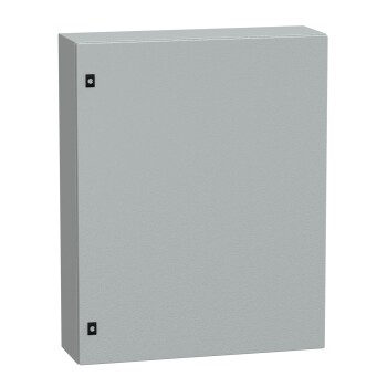 Spacial CRN plain door w/o mount.plate. H1000xW800xD250 IP66 IK10 RAL7035.. - Schneider Electric