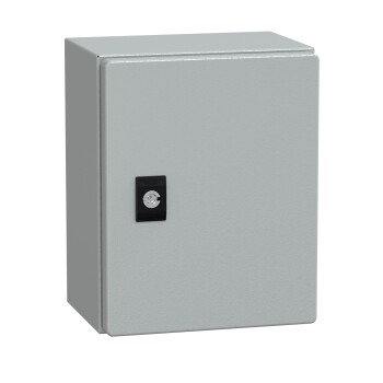 Spacial CRN plain door w/o mount.plate. H250xW200xD150 IP66 IK10 RAL7035.. - Schneider Electric