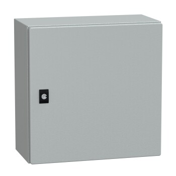 Spacial CRN plain door w/o mount.plate. H400xW400xD200 IP66 IK10 RAL7035.. - Schneider Electric