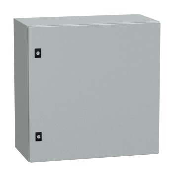 Spacial CRN plain door w/o mount.plate. H600xW600xD300 IP66 IK10 RAL7035.. - Schneider Electric