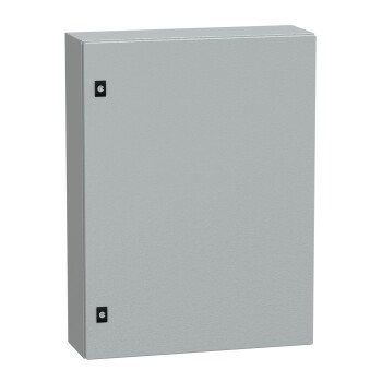 Spacial CRN plain door w/o mount.plate. H800xW600xD200 IP66 IK10 RAL7035.. - Schneider Electric