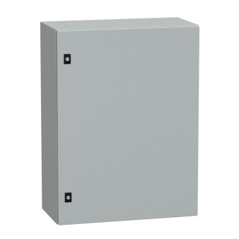 Spacial CRN plain door w/o mount.plate. H800xW600xD300 IP66 IK10 RAL7035.. - Schneider Electric