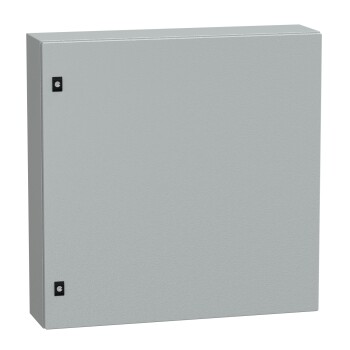 Spacial CRN plain door w/o mount.plate. H800xW800xD200 IP66 IK10 RAL7035.. - Schneider Electric