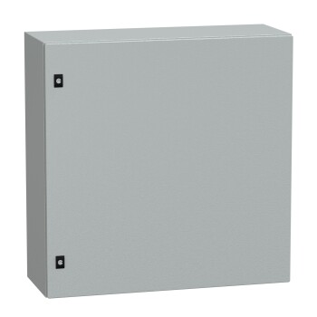 Spacial CRN plain door w/o mount.plate. H800xW800xD300 IP66 IK10 RAL7035.. - Schneider Electric