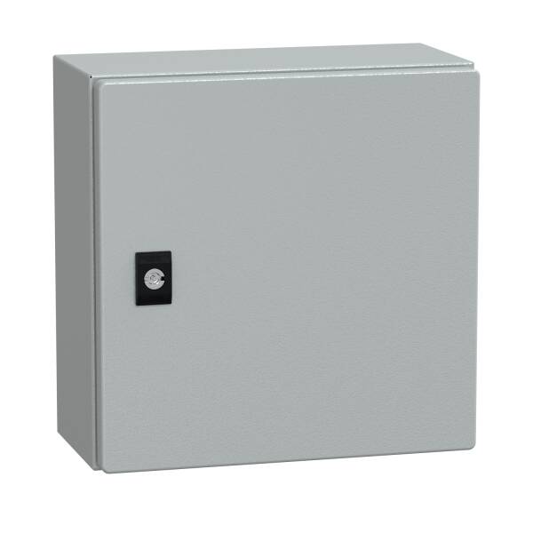 Spacial CRN plain door w/o mount.plate. H300xW300xD150 IP66 IK10 RAL7035.. - 1