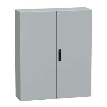 Spacial CRNG dbl plain door w/o mount.plate. H1200xW1000xD300 IP55 IK10 RAL7035 - Schneider Electric