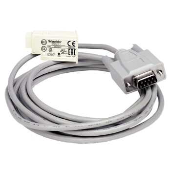 SUB D 9 pin PC connecting cable, for smart relay Zelio Logic, 3 m - Schneider Electric