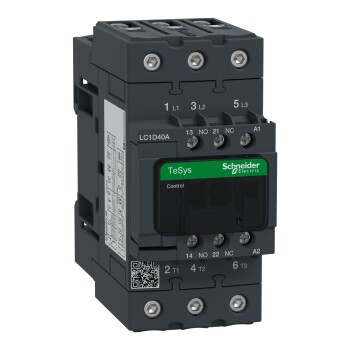TeSys Deca contactor - 3P(3 NO) - AC-3/AC-3e - <lt/>= 440 V 40 A - 110 V AC 50/60 Hz coil - Schneider Electric