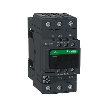 TeSys Deca contactor - 3P(3 NO) - AC-3/AC-3e - <lt/>= 440 V 50 A - 220 V AC 50/60 Hz coil - Schneider Electric